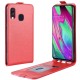 Samsung Galaxy A40 opvouwbaar lederen effect case