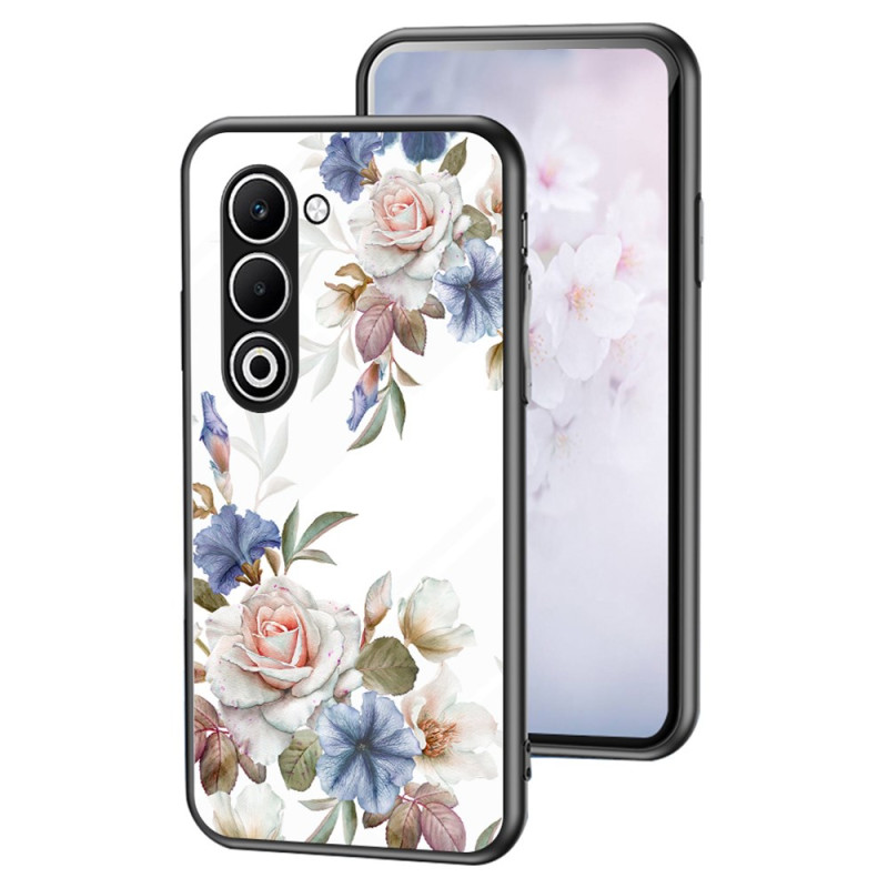 Oppo A5 5G Hard Cover Glas Bloemenpatroon