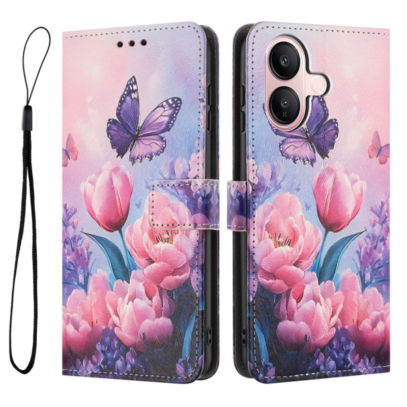 Housse Vivo V60 Lite Tulipes