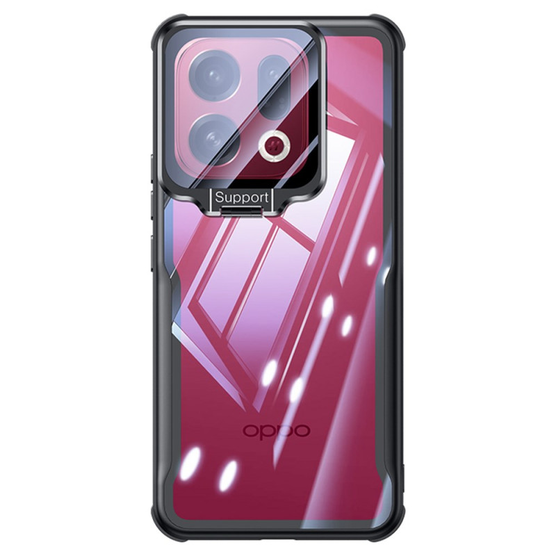 Oppo Find X9 5G transparante behuizing met geïntegreerde standaard en camerabeveiliging