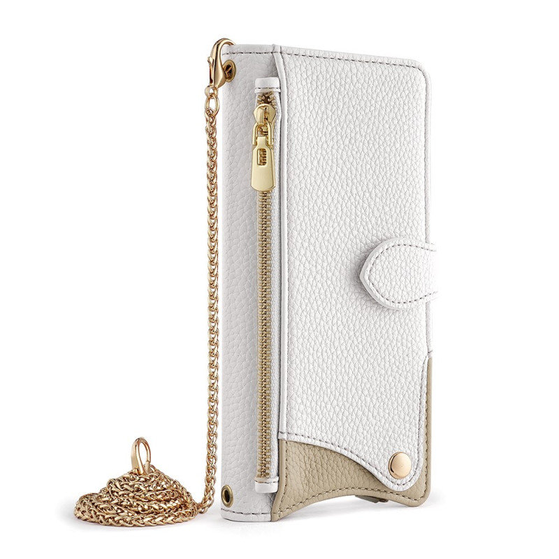 Vivo V50 Lite 5G Spiegel en Ketting Wallet-Strap