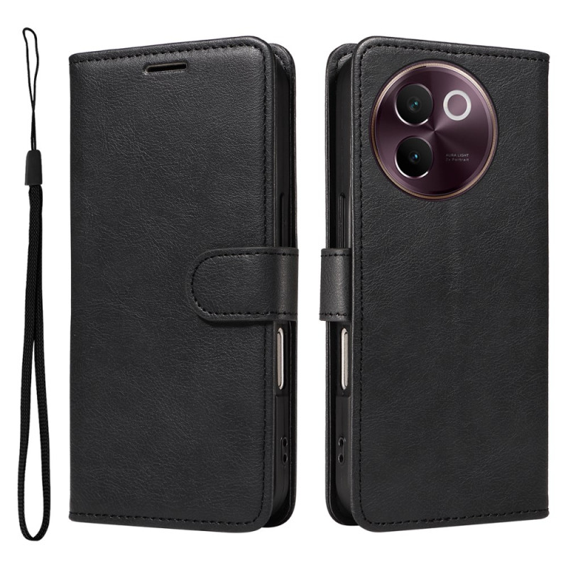 Omslag Vivo V40 Lite 5G Leder Effect Effen