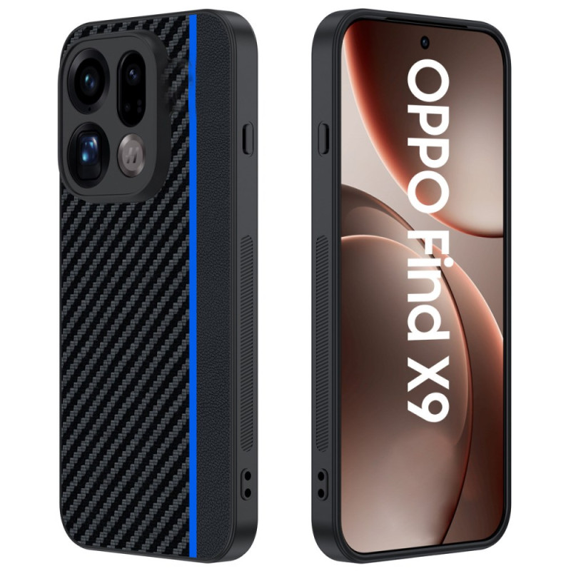 Oppo X9 5G hoesje met koolstofvezelstructuur