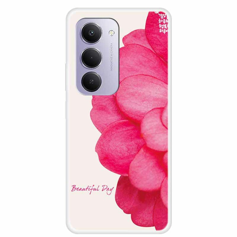 Xiaomi Redmi 15 4G Roze Bloem Hoesje