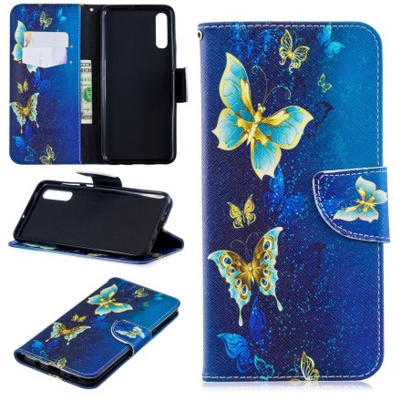 Samsung Galaxy A70 Gouden Vlinder Hoesje Samsung Galaxy A70 Gouden Vlinder Hoesje