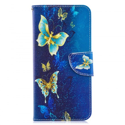 Samsung Galaxy A70 Gouden Vlinder Hoesje Samsung Galaxy A70 Gouden Vlinder Hoesje