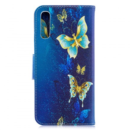 Samsung Galaxy A70 Gouden Vlinder Hoesje Samsung Galaxy A70 Gouden Vlinder Hoesje