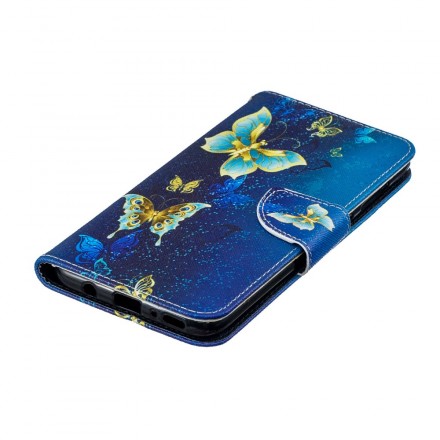 Samsung Galaxy A70 Gouden Vlinder Hoesje Samsung Galaxy A70 Gouden Vlinder Hoesje