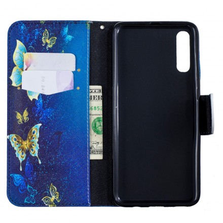 Samsung Galaxy A70 Gouden Vlinder Hoesje Samsung Galaxy A70 Gouden Vlinder Hoesje