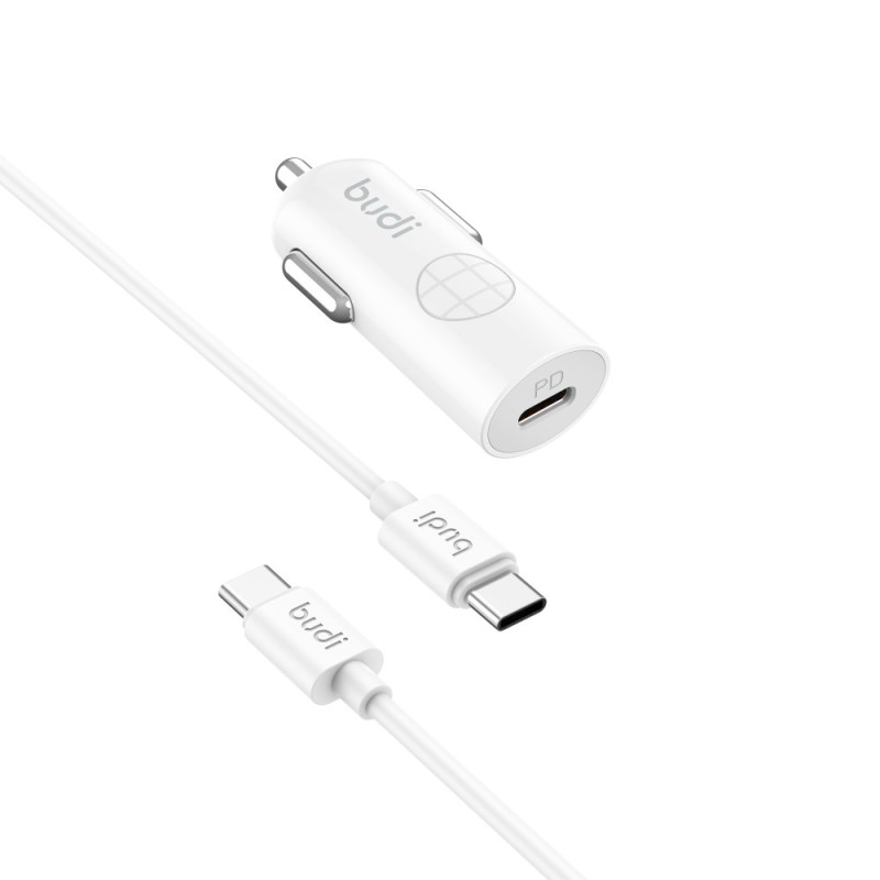 33W USB-C Autolader met 1,2 m Type-C Kabel BUDI