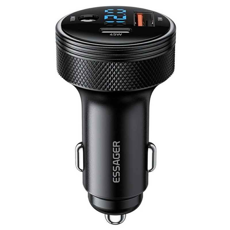 150W Multi-Port Autolader (DC + USB) met Digitaal Display Tester