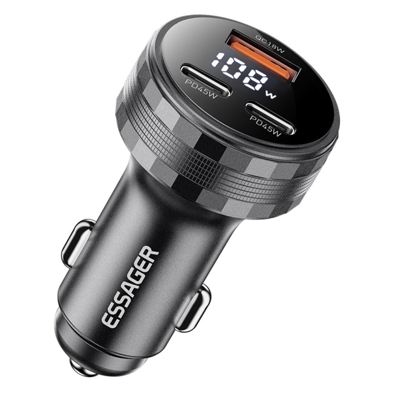 108W Snelle Dual Port Sigarenaansteker Lader TRIAL