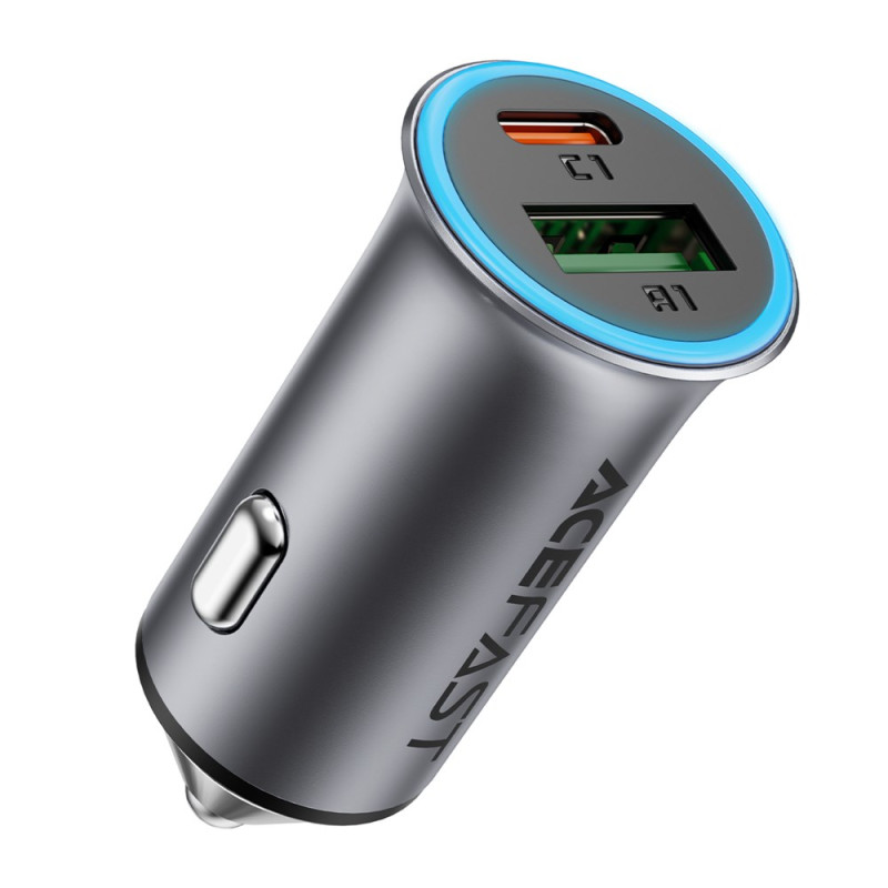 ACEFAST 95W dubbele poort USB-A en USB-C sigarettenaansteker oplader
