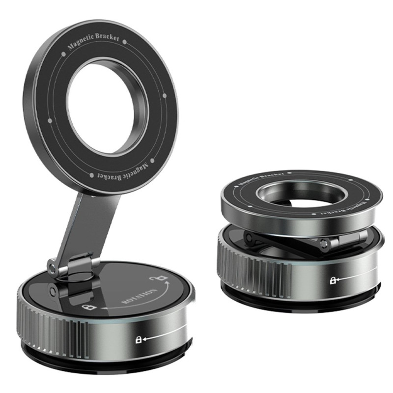 Magnetische autohouder met 360° zuignap en inklapbare arm