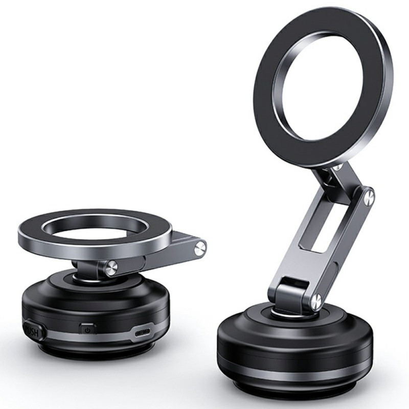 Magnetische autohouder met zuignap en inklapbare arm