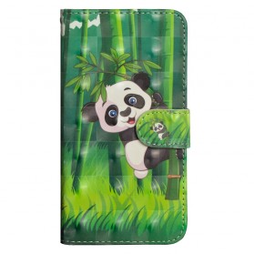 Samsung Galaxy A70 Panda en Bamboe Hoesje