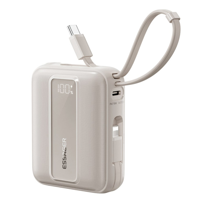 Externe Batterij 10000mAh 22.5W Snel Opladen Digitaal Display TESTER