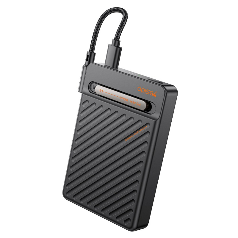 Externe Magnetische Batterij 10000mAh Geïntegreerde Kabel en Houder