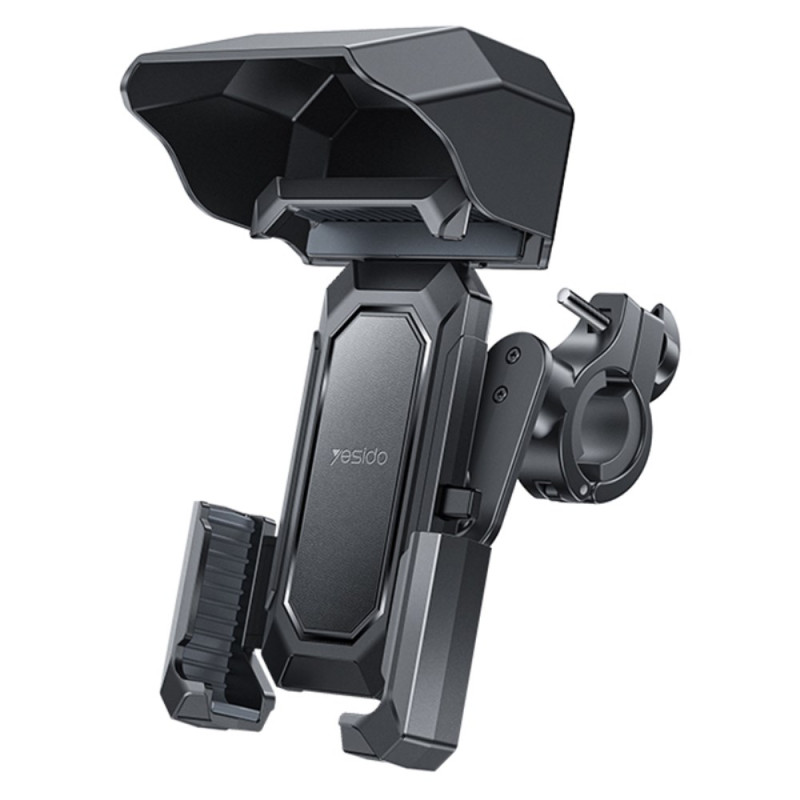 YESIDO Fietstelefoonhouder met zonnekap