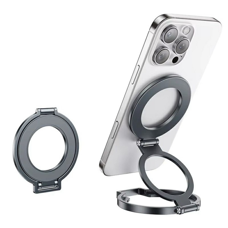 2 in 1 opvouwbare magnetische standaard voor iPhone en iPad met ring en verstelbare standaard
