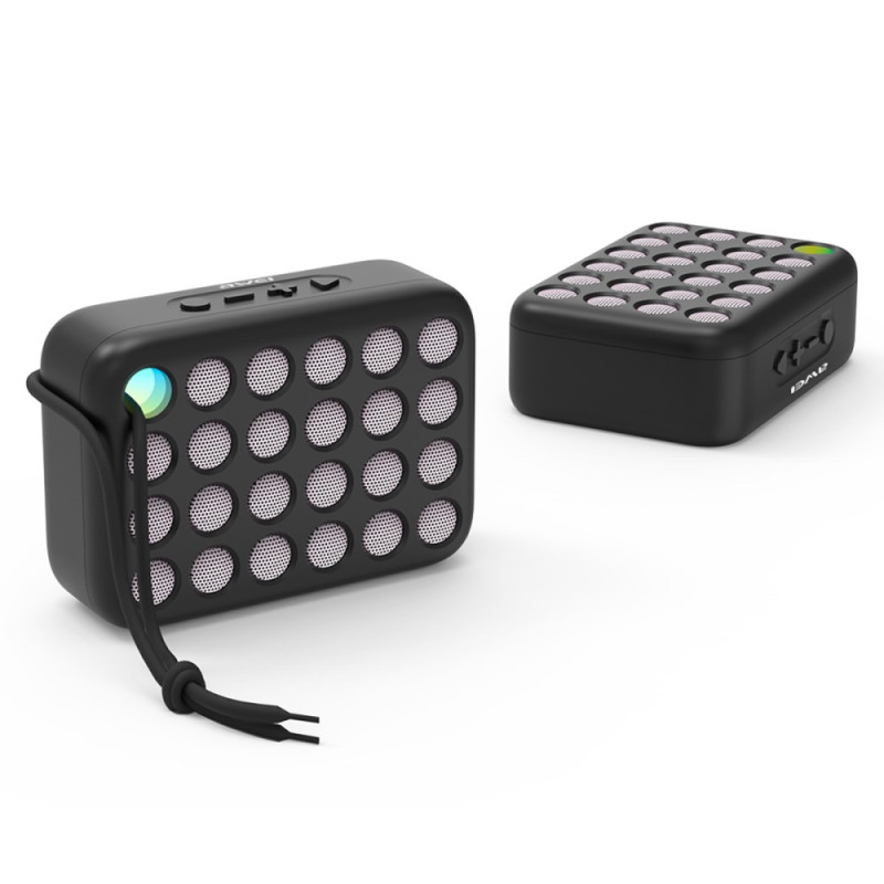 AWEI Y385 Compacte Bluetooth Speaker
 met Licht - TWS-koppeling en Krachtig Geluid