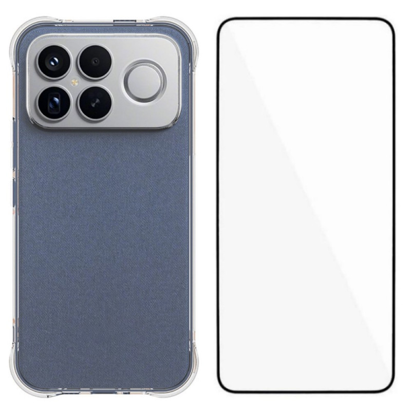 Poco F8 Ultra Clear-behuizing met screenprotector
