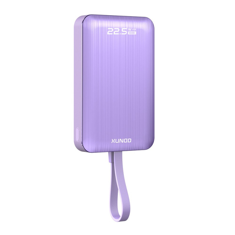 10000mAh magnetische externe batterij met geïntegreerde kabel XUNDD