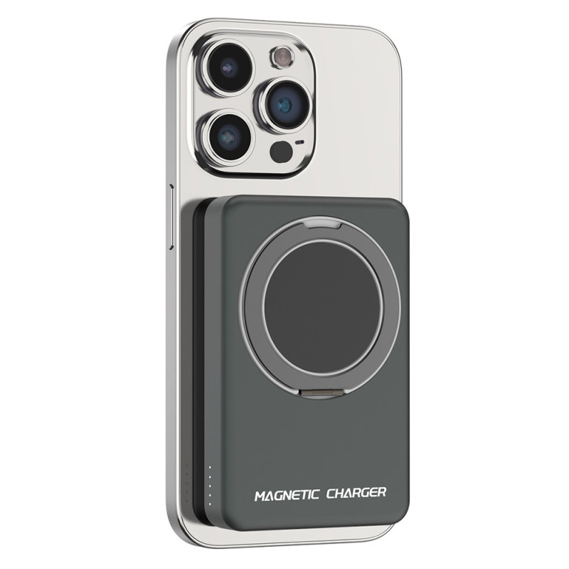 10000mAh magnetische externe batterij met MagSafe-compatibele steunring