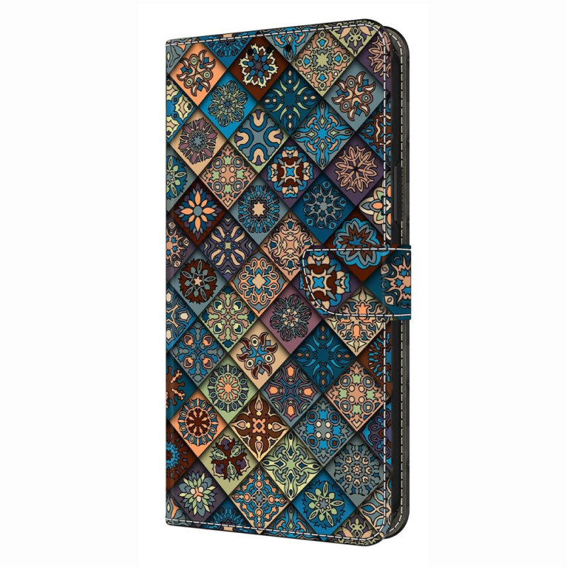 Samsung Galaxy S26 Plus Hoesje Bloempatroon Blauw