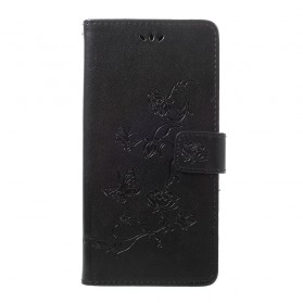 Samsung Galaxy A70 Vlinders en Bloemen Strap Case