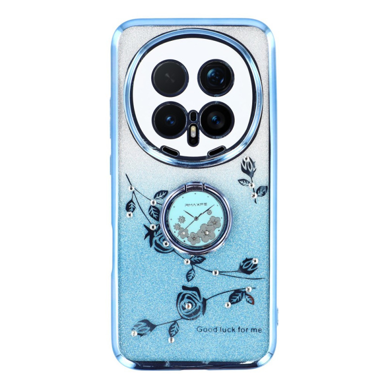 Honor Magic 8 Pro Behuizing Bloem en Glitter Ondersteuningsring