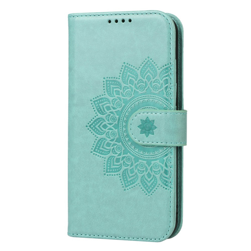 Hoesje iPhone 13 Pro Mandala Bloem met Riempje