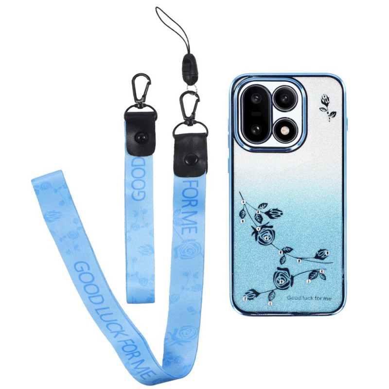 OnePlus 15 Cover Bloemenpatroon met Koordjes