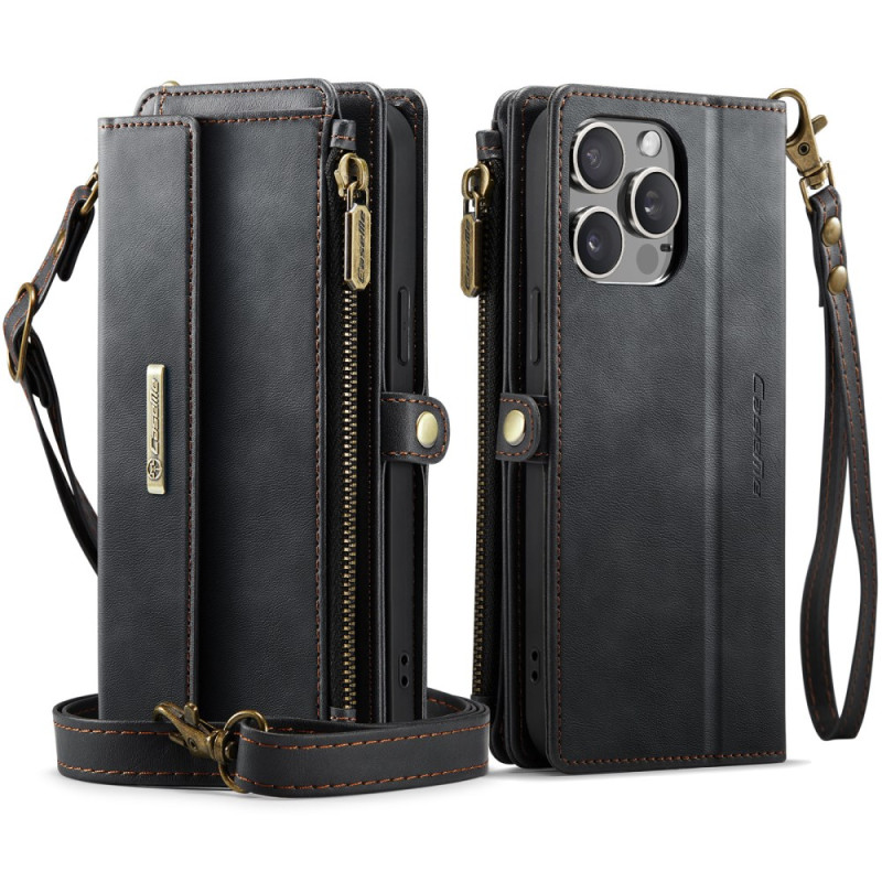 Hoesje voor iPhone 13 Pro Max RFID-bescherming en 9 kaarthouders CASEME