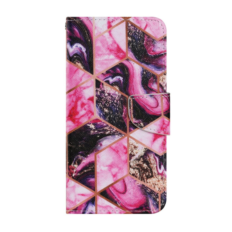 Hoesje iPhone 13 Pro Max Geometrie Roze