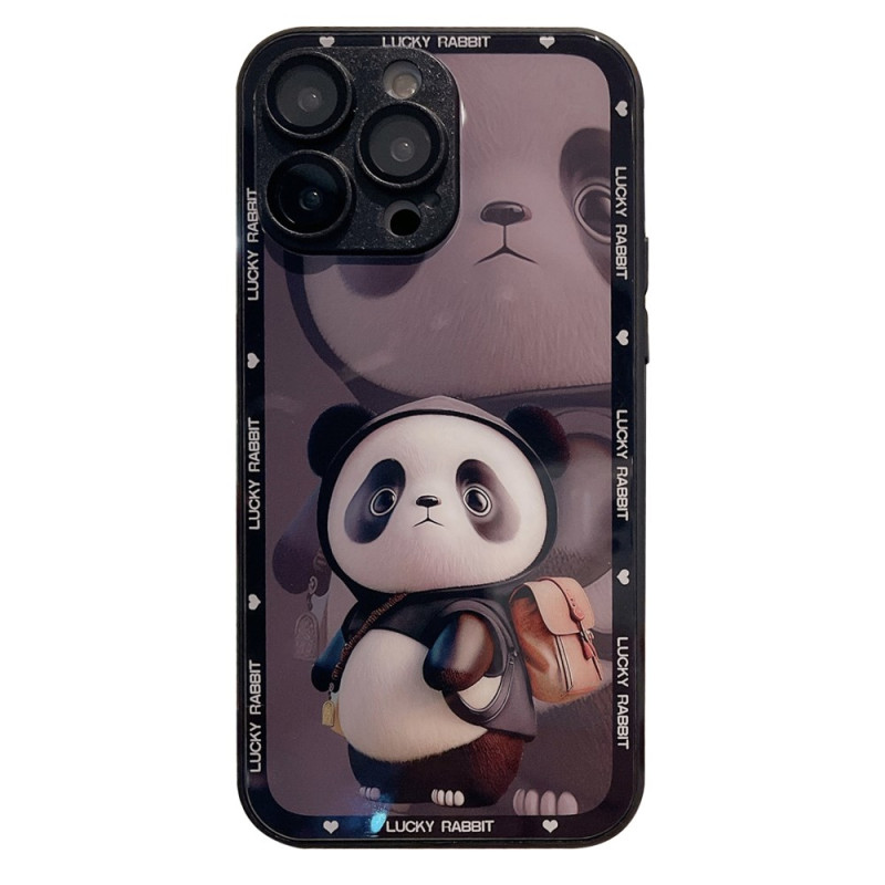 Hoesje iPhone 13 Pro Max Getemperd Glas Panda Ontwerp