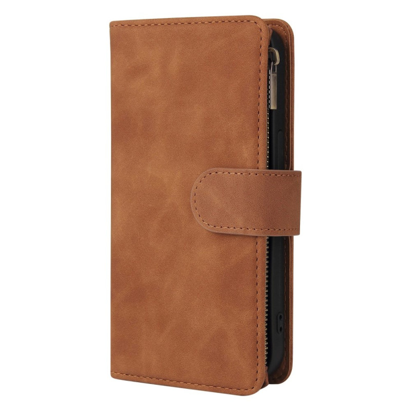 Hoesje voor iPhone 13 Pro Max Suede Effect Portemonnee