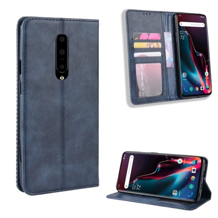  OnePlus 7 Pro Vintage Lederen Effect Flip Cover