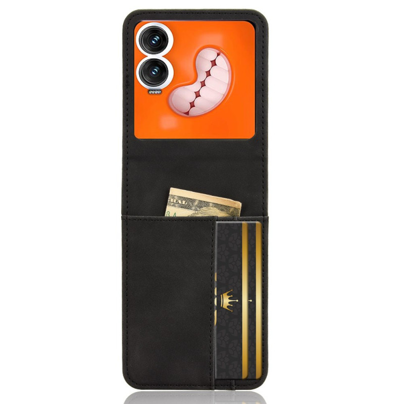 Hoesje Infinix Zero Flip 5G Kaarthouder en Afscheidbaar Ontwerp