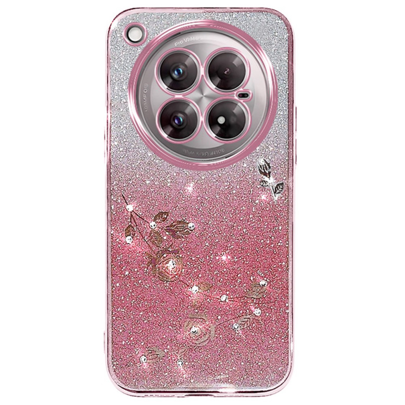 Infinix Zero 40 5G Bloemen en Glitter Hoesje KADEM