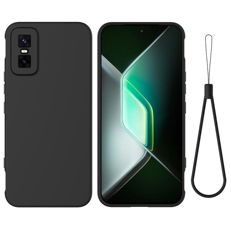 Hoesje Infinix GT 30 Pro / GT 30 Pro 5G Siliconenvloeistof en sleutelkoord