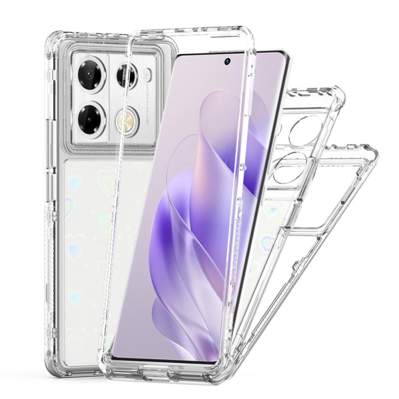 Infinix Note 40 / GT 20 Pro Transparant Hoesje met Holografisch Patroon Film