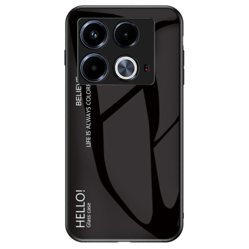 Infinix Note 40 4G Geval van gehard glas Hallo