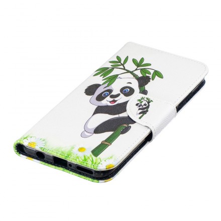 Huawei P30 Lite Panda Hoesje Op Bamboe