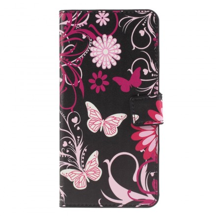 Hoesje Huawei P30 Lite Vlinders en Bloemen