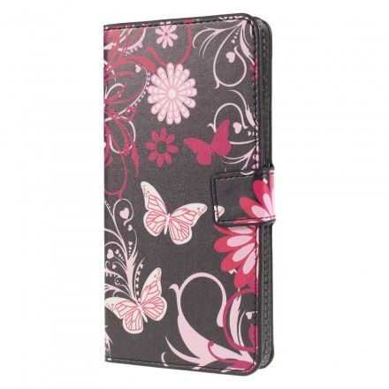 Hoesje Huawei P30 Lite Vlinders en Bloemen
