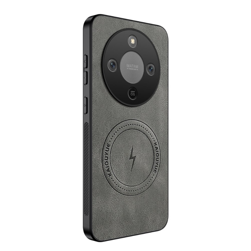 Honor Magic 8 Lite magnetisch lederen effect hoesje