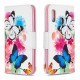 Samsung Galaxy A20e Hoesje Beschilderde Vlinders en Bloemen