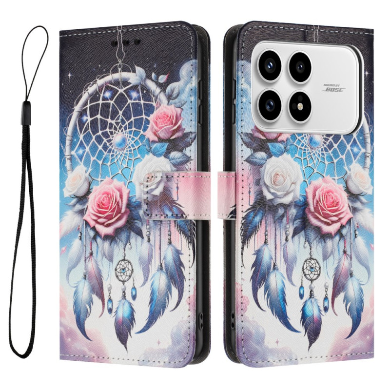 Housse Poco F8 Pro Attrape-Rêves aux Roses