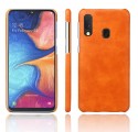 Samsung Galaxy A20e Lederen Hoesje Prestaties Litchi